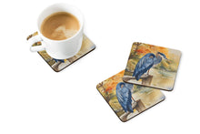 Load image into Gallery viewer, Blue Heron Coasters - Set of 4 Lightweight Foam, Absorbent Drink Coasters