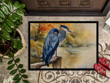 Load image into Gallery viewer, Blue Heron Doormat - Large 24x36 – Indoor/Outdoor Floor Mat with Artistic Flair