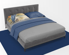 Load image into Gallery viewer, Blue Heron Standard Pillowcase – Artistic Decorative Front, White Back