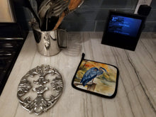 Load image into Gallery viewer, Blue Heron Pot Holders - Set of 2 Decorative Kitchen Helpers | Made in the USA