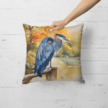 Load image into Gallery viewer, Blue Heron Throw Pillow