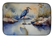 Load image into Gallery viewer, Blue Heron Dish Drying Mat