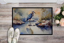 Load image into Gallery viewer, Blue Heron Doormat - Large 24x36 – Indoor/Outdoor Floor Mat with Artistic Flair
