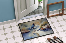 Load image into Gallery viewer, Blue Heron Doormat - Large 24x36 – Indoor/Outdoor Floor Mat with Artistic Flair