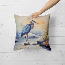 Load image into Gallery viewer, Blue Heron Throw Pillow