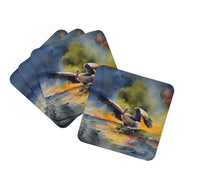 Load image into Gallery viewer, Pelican Coasters - Set of 4 Lightweight Foam, Absorbent Drink Coasters