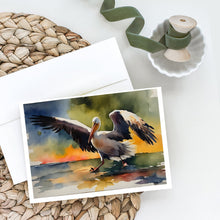 Load image into Gallery viewer, Pelican Greeting Cards - Blank Note Cards – 8-Pack of Artist-Designed Cards with Envelopes