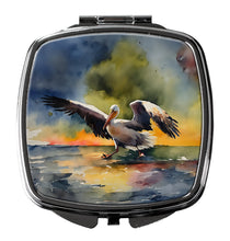 Load image into Gallery viewer, Pelican Compact Mirror – Stylish Purse Mirror with Artistic Covers