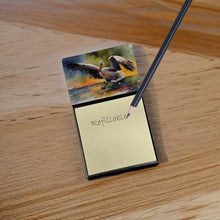 Load image into Gallery viewer, Pelican Sticky Note Holder- Refiilable Desk Accessory Note Pad