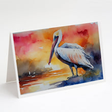 Load image into Gallery viewer, Pelican Greeting Cards - Blank Note Cards – 8-Pack of Artist-Designed Cards with Envelopes