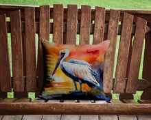 Load image into Gallery viewer, Pelican Throw Pillow - 14x14 Decorative Pillow – Art for Your Home &amp; Patio