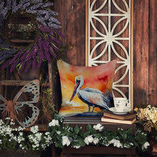 Load image into Gallery viewer, Pelican Throw Pillow - 14x14 Decorative Pillow – Art for Your Home &amp; Patio