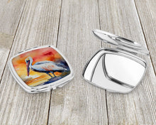 Load image into Gallery viewer, Pelican Compact Mirror – Stylish Purse Mirror with Artistic Covers