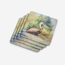 Load image into Gallery viewer, Pelican Coasters - Set of 4 Lightweight Foam, Absorbent Drink Coasters