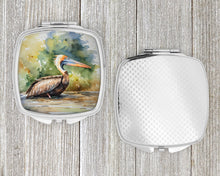 Load image into Gallery viewer, Pelican Compact Mirror – Stylish Purse Mirror with Artistic Covers