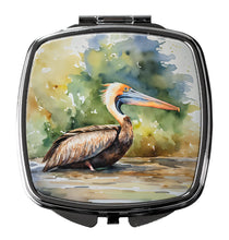 Load image into Gallery viewer, Pelican Compact Mirror – Stylish Purse Mirror with Artistic Covers