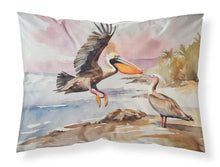 Load image into Gallery viewer, Pelican Standard Pillowcase – Artistic Decorative Front, White Back
