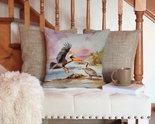 Load image into Gallery viewer, Pelican Throw Pillow - 14x14 Decorative Pillow – Art for Your Home &amp; Patio