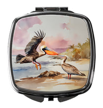 Load image into Gallery viewer, Pelican Compact Mirror – Stylish Purse Mirror with Artistic Covers