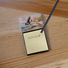 Load image into Gallery viewer, Pelican Sticky Note Holder- Refiilable Desk Accessory Note Pad