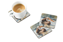 Load image into Gallery viewer, Pelican Coasters - Set of 4 Lightweight Foam, Absorbent Drink Coasters