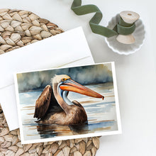 Load image into Gallery viewer, Pelican Greeting Cards - Blank Note Cards – 8-Pack of Artist-Designed Cards with Envelopes
