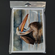 Load image into Gallery viewer, Pelican Greeting Cards - Blank Note Cards – 8-Pack of Artist-Designed Cards with Envelopes