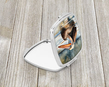 Load image into Gallery viewer, Pelican Compact Mirror – Stylish Purse Mirror with Artistic Covers