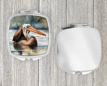 Load image into Gallery viewer, Pelican Compact Mirror – Stylish Purse Mirror with Artistic Covers