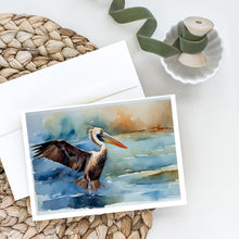 Load image into Gallery viewer, Pelican Greeting Cards - Blank Note Cards – 8-Pack of Artist-Designed Cards with Envelopes