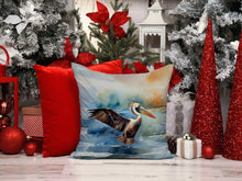 Load image into Gallery viewer, Pelican Throw Pillow - 14x14 Decorative Pillow – Art for Your Home &amp; Patio