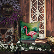 Load image into Gallery viewer, Flamingo Throw Pillow - 14x14 Decorative Pillow – Art for Your Home &amp; Patio