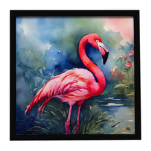 Load image into Gallery viewer, Flamingo Framed Metal Print