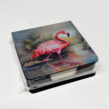Load image into Gallery viewer, Flamingo PU Leather Note Paper Holder