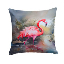 Load image into Gallery viewer, Flamingo Throw Pillow - 14x14 Decorative Pillow – Art for Your Home &amp; Patio