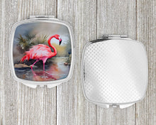 Load image into Gallery viewer, Flamingo Compact Mirror – Stylish Purse Mirror with Artistic Covers