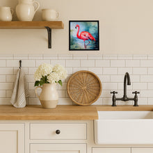 Load image into Gallery viewer, Flamingo Framed Metal Print