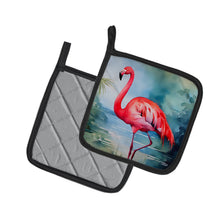 Load image into Gallery viewer, Flamingo Pot Holders - Set of 2 Decorative Kitchen Helpers | Made in the USA