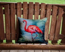 Load image into Gallery viewer, Flamingo Throw Pillow - 14x14 Decorative Pillow – Art for Your Home &amp; Patio