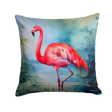 Load image into Gallery viewer, Flamingo Throw Pillow - 14x14 Decorative Pillow – Art for Your Home &amp; Patio