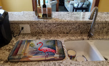 Load image into Gallery viewer, Flamingo Dish Drying Mat