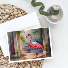 Load image into Gallery viewer, Flamingo Greeting Cards - Blank Note Cards – 8-Pack of Artist-Designed Cards with Envelopes
