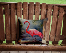 Load image into Gallery viewer, Flamingo Throw Pillow - 14x14 Decorative Pillow – Art for Your Home &amp; Patio
