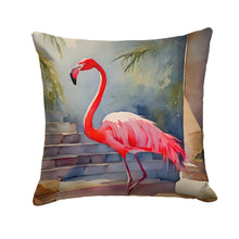 Load image into Gallery viewer, Flamingo Throw Pillow - 14x14 Decorative Pillow – Art for Your Home &amp; Patio