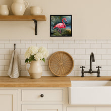 Load image into Gallery viewer, Flamingo Framed Metal Print