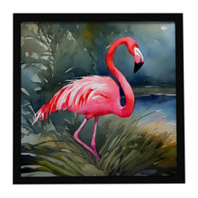 Load image into Gallery viewer, Flamingo Framed Metal Print