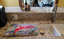 Load image into Gallery viewer, Flamingo Dish Drying Mat