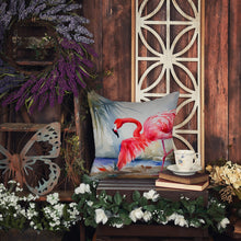 Load image into Gallery viewer, Flamingo Throw Pillow