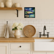 Load image into Gallery viewer, Alligator Framed Metal Print