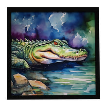 Load image into Gallery viewer, Alligator Framed Metal Print